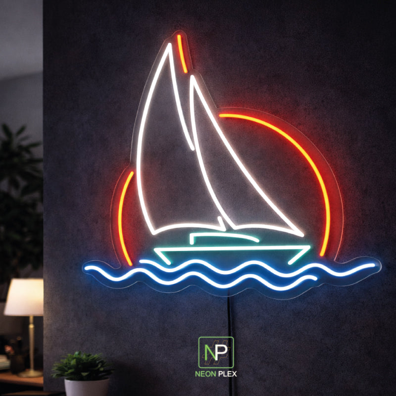 Neon Flex Barca a vela